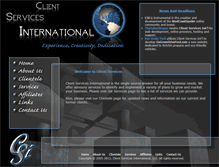 Tablet Screenshot of clientservicesint.com
